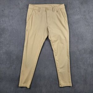 BYLT Premium Basics Everyday Pant 2.0 Skinny Fit Tan Fawn Mens 34 EDAY2